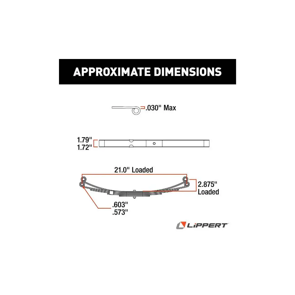 21" Leaf Spring Loaded - 1,000 lbs. - LIP127094 - view 2